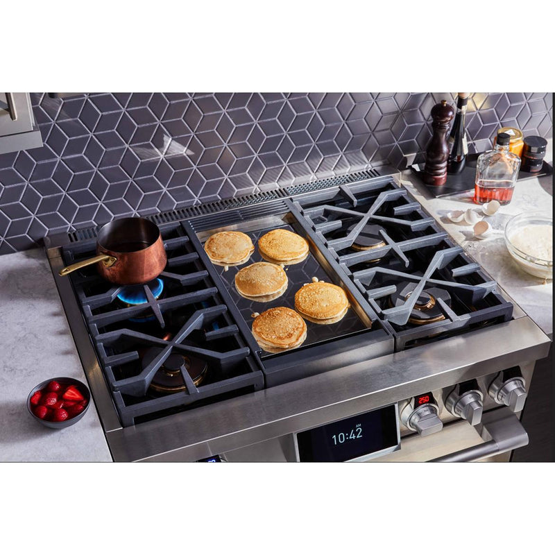 36 Dual-Fuel Pro Range with Steam-Assist Oven and Griddle