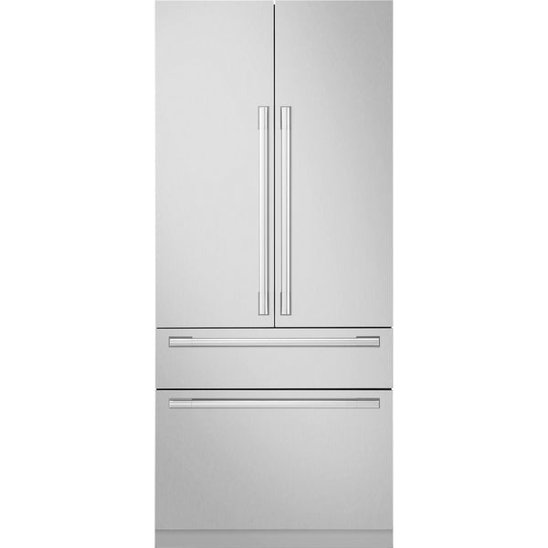 Signature Kitchen Suite 36-inch, 19.3 cu.ft. Built-in French 4-Door Refrigerator with Internal Water Dispenser SKSFD3604P IMAGE 1