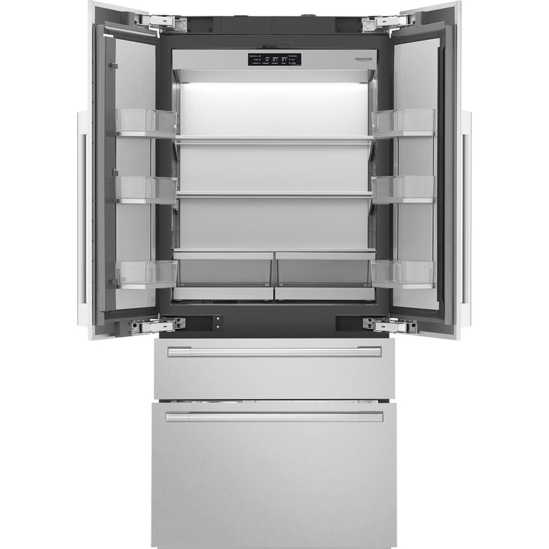 Signature Kitchen Suite 36-inch, 19.3 cu.ft. Built-in French 4-Door Refrigerator with Internal Water Dispenser SKSFD3604P IMAGE 2