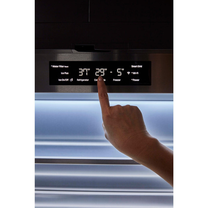 Signature Kitchen Suite 36-inch, 19.3 cu.ft. Built-in French 4-Door Refrigerator with Internal Water Dispenser SKSFD3604P IMAGE 7
