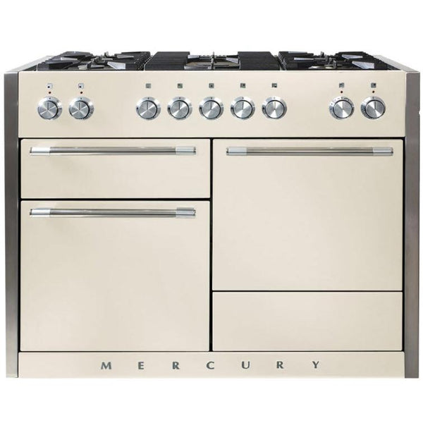 AGA 48-inch Slide-In Dual-Fuel Range with EasyClean™ Technology AMC48DF-IVY IMAGE 1