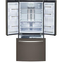 GE Profile 33-inch, 24.8 cu. ft. French 3-Door Refrigerator PNE25NMLKES IMAGE 2
