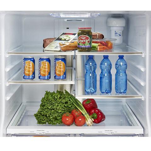 GE Profile 33-inch, 24.8 cu. ft. French 3-Door Refrigerator PNE25NMLKES IMAGE 4