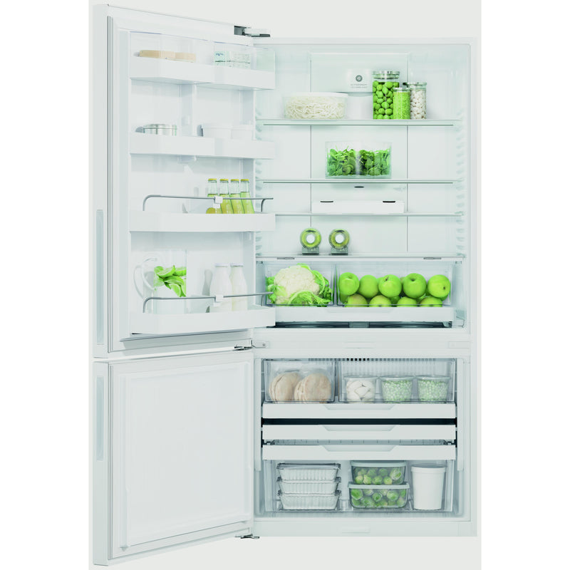 Fisher & Paykel 32-inch, 17.5 cu. ft. Counter-Depth Bottom Freezer Refrigerator RF170BLPW6 N IMAGE 4