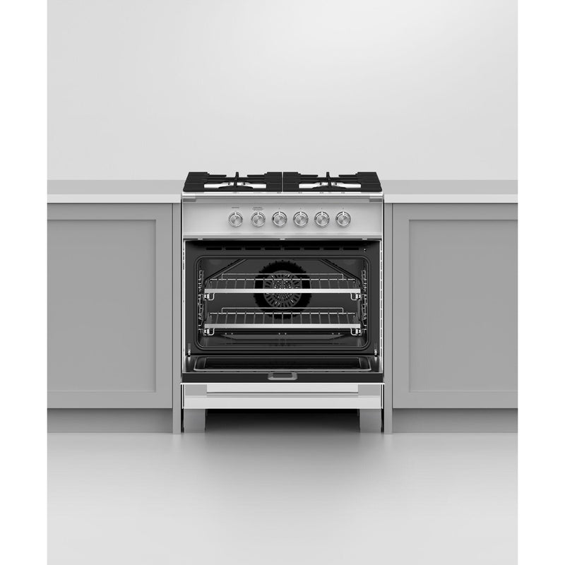 Fisher & Paykel 30-inch Freestanding Gas Range with AeroTech™ Technology OR30SCG4W1 IMAGE 5
