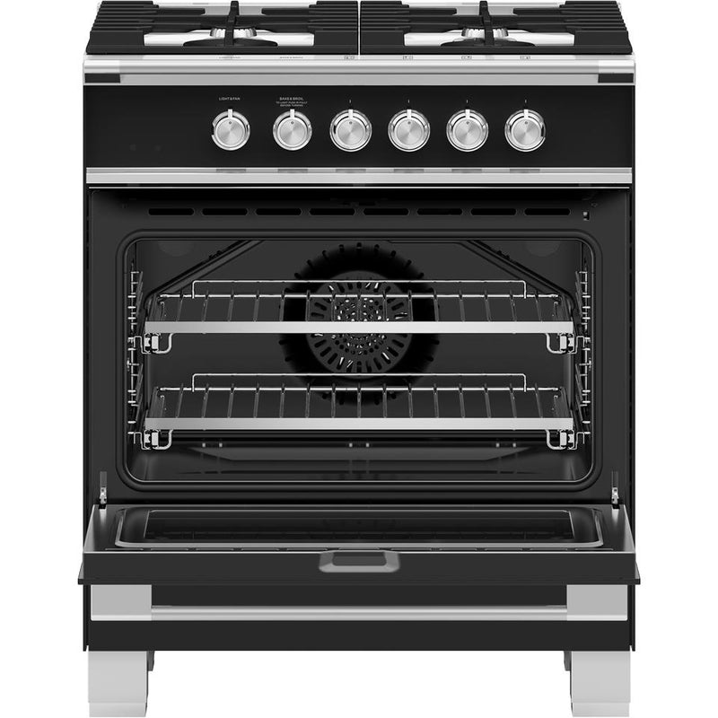 Fisher & Paykel 30-inch Freestanding Gas Range with AeroTech™ Technology OR30SCG4B1 IMAGE 2