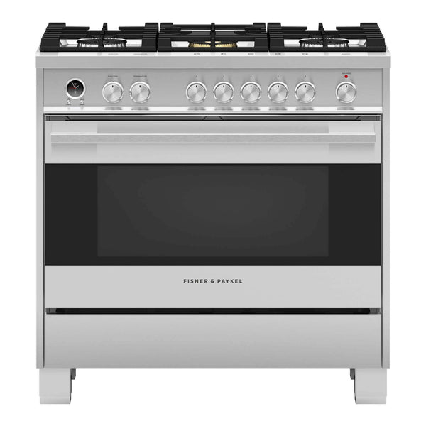 Fisher & Paykel 36-inch Freestanding Dual-Fuel Range with AeroTech™ Technology OR36SDG6X1 IMAGE 1