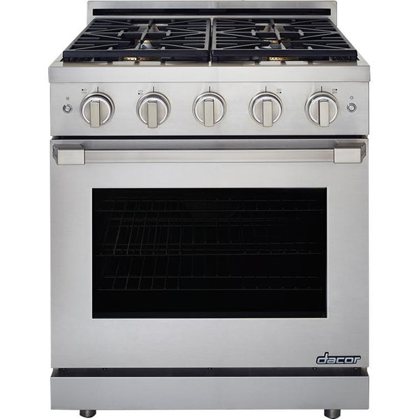 Dacor 30-inch Freestanding Gas Range with Self-Cleaning Oven HGPR30S/NG IMAGE 1