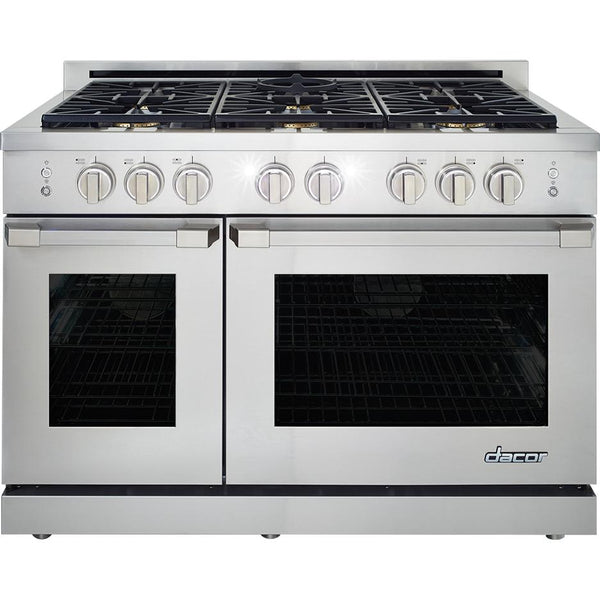 Dacor 48-inch Freestanding Gas Range with Self-Cleaning Oven HGPR48S/NG IMAGE 1