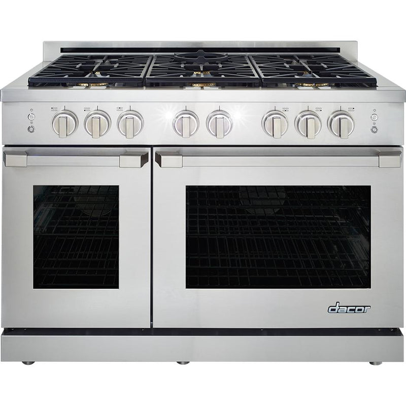 Dacor 48-inch Freestanding Gas Range with Self-Cleaning Oven HGPR48S/LP IMAGE 1