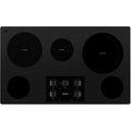 Whirlpool 36-inch Built-In Electric Cooktop WCE77US6HB IMAGE 1