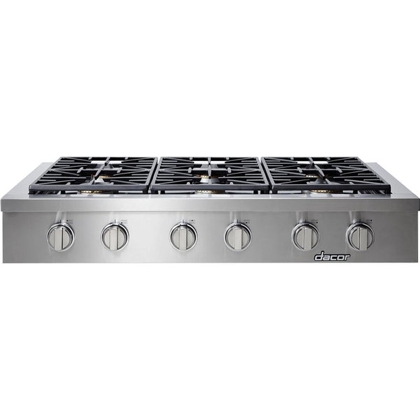 Dacor 48-inch Gas Rangetop with Perma-Flame™ Technology HRTP486S/NG IMAGE 1
