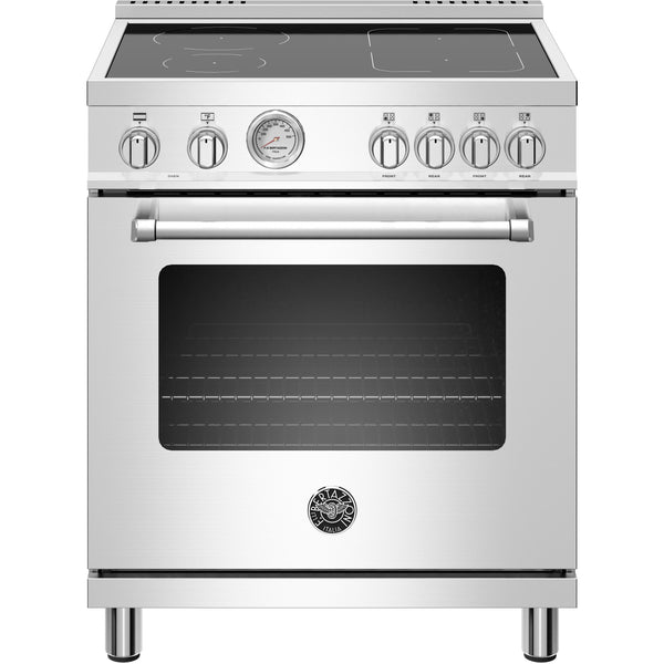 Bertazzoni 30-inch Freestanding Electric Induction Range with Convection Technology MAST304INMXE IMAGE 1