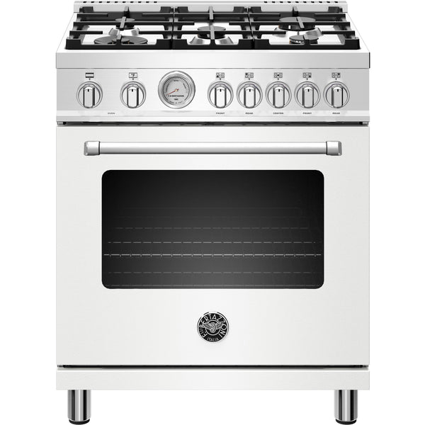 Bertazzoni 30-inch Freestanding Dual-Fuel Range with Convection Technology MAST305DFMBIE IMAGE 1