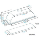 Falmec 34-inch Under-Cabinet Range Hood FIVAL34B5SS IMAGE 3