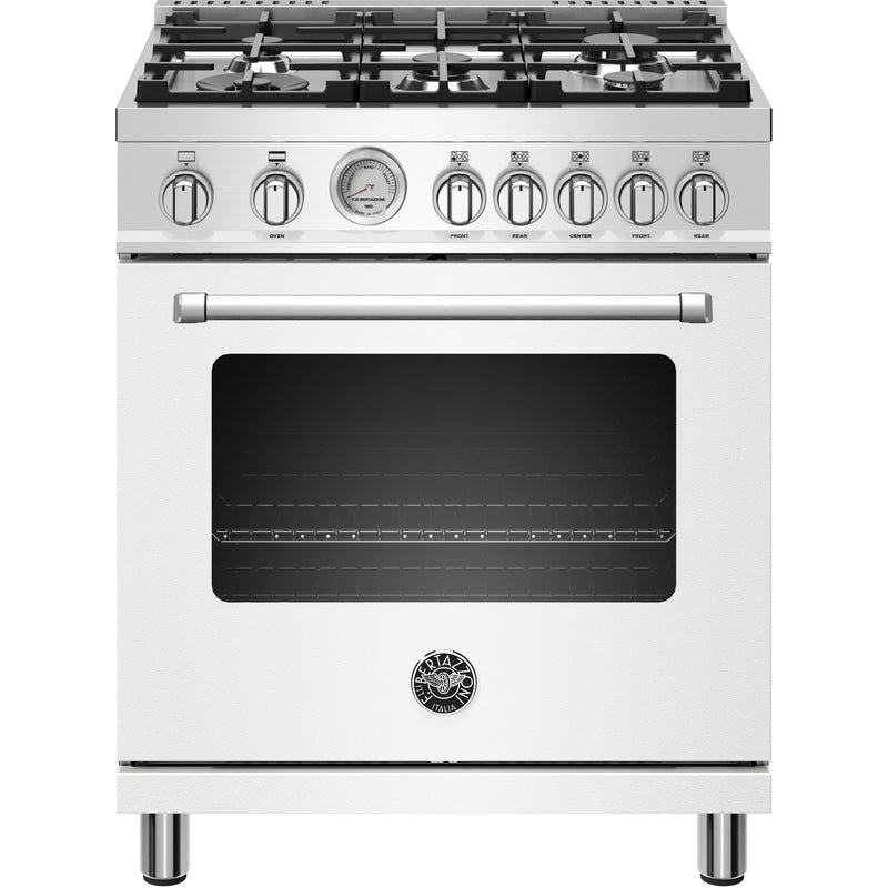 Bertazzoni 30-inch Freestanding Gas Range with Convection MAST305GASBIE IMAGE 1