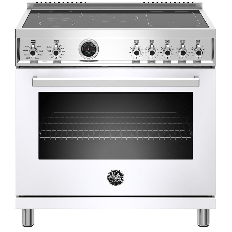 Bertazzoni 36-inch Freestanding Induction Range with Convection PROF365INSBIT IMAGE 1
