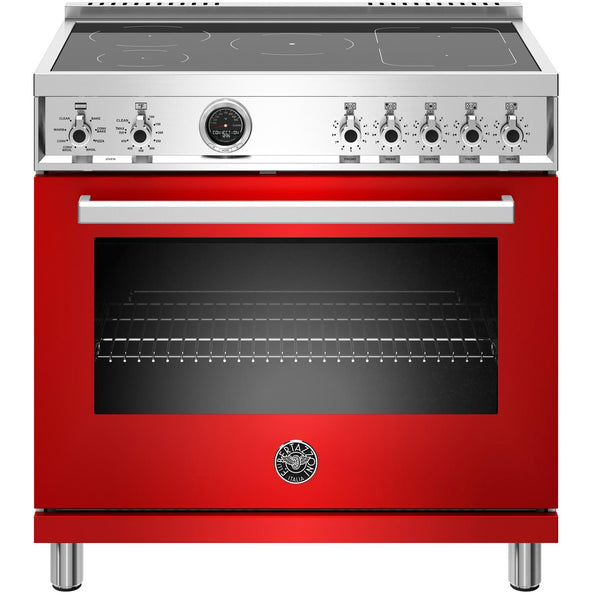 Bertazzoni 36-inch Freestanding Induction Range with Convection PROF365INSROT IMAGE 1