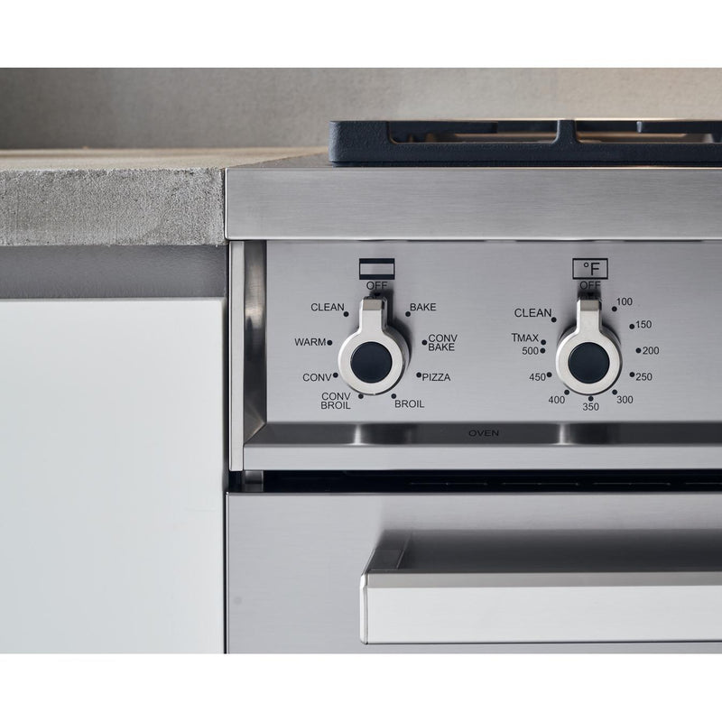 Bertazzoni 36-inch Freestanding Dual-Fuel Range with Convection PROF366DFSROT IMAGE 2
