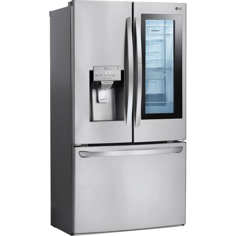 LG 36-inch, 27.5 cu.ft. Freestanding French 3-Door Refrigerator with InstaView™ Door-in-Door® LFXS28596S IMAGE 4