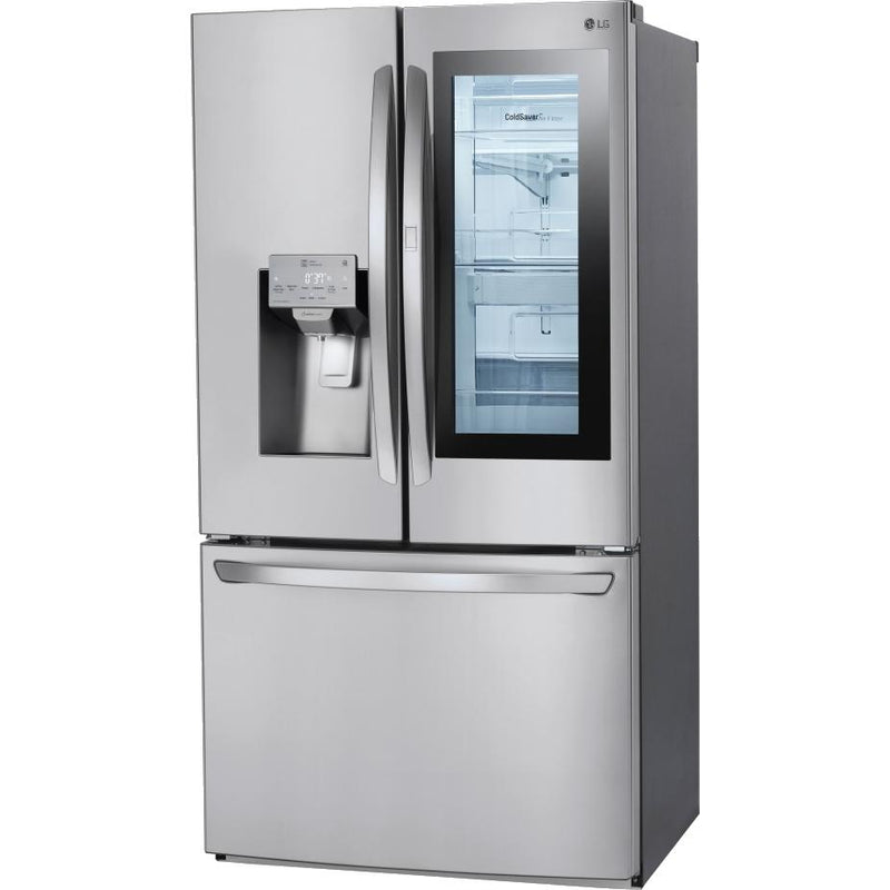 LG 36-inch, 27.5 cu.ft. Freestanding French 3-Door Refrigerator with InstaView™ Door-in-Door® LFXS28596S IMAGE 5