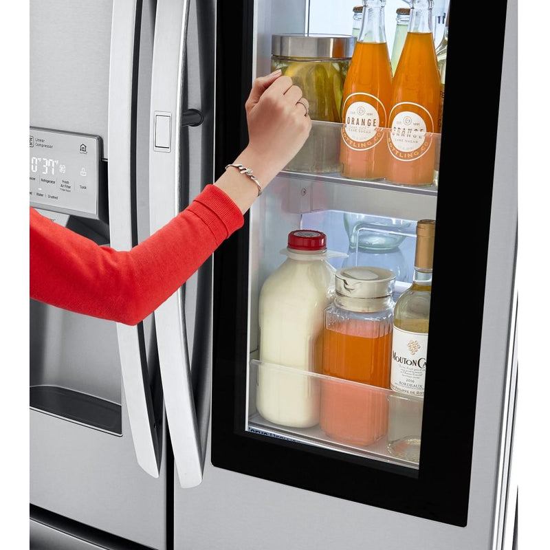 LG 36-inch, 27.5 cu.ft. Freestanding French 3-Door Refrigerator with InstaView™ Door-in-Door® LFXS28596S IMAGE 7