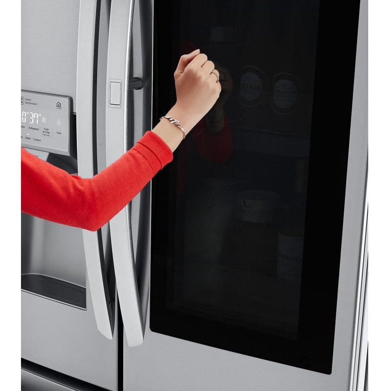 LG 36-inch, 27.5 cu.ft. Freestanding French 3-Door Refrigerator with InstaView™ Door-in-Door® LFXS28596S IMAGE 8