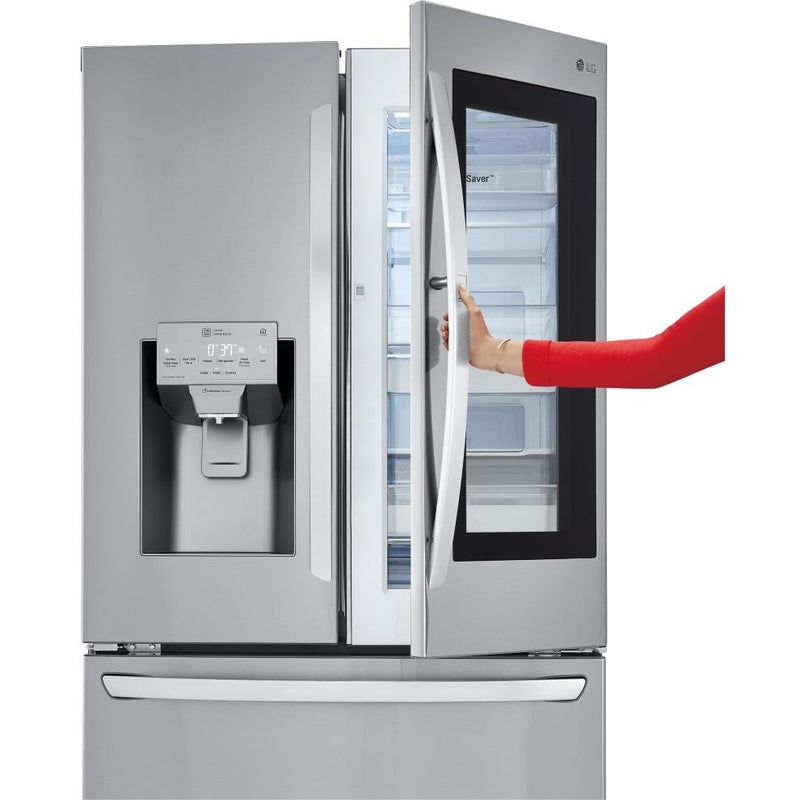 LG 36-inch, 27.5 cu.ft. Freestanding French 3-Door Refrigerator with InstaView™ Door-in-Door® LFXS28596S IMAGE 9