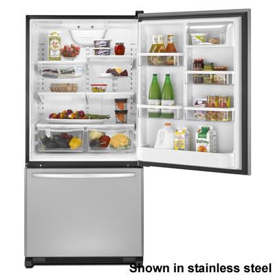 Whirlpool 33-inch, 21.9 cu. ft. Bottom Freezer Refrigerator with Ice and Water GB2SHDXTQ IMAGE 3