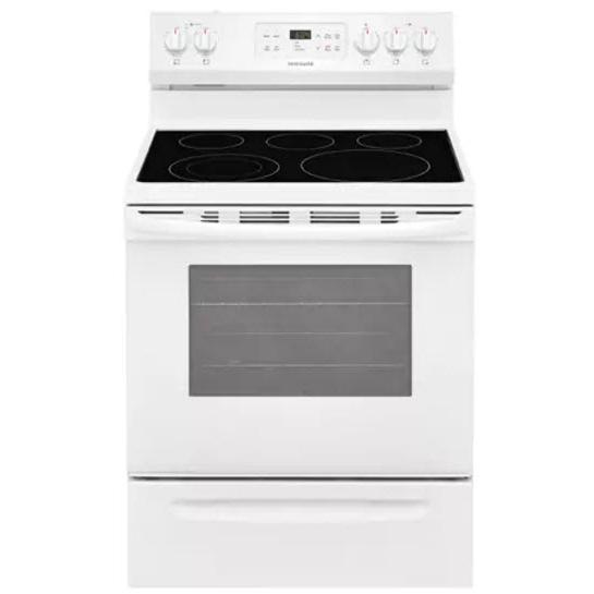 Frigidaire 30-inch Freestanding Electric Range with SpaceWise® Expandable Elements CFEF3054UW IMAGE 1