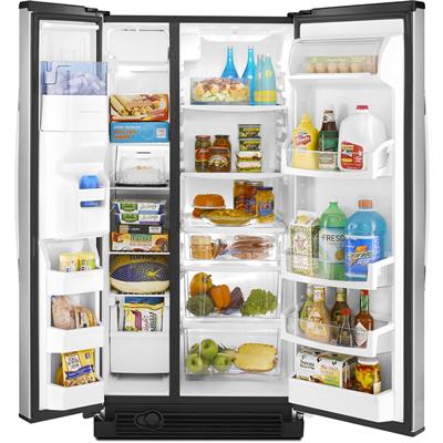 Whirlpool 33-inch, 21.8 cu. ft. Side-by-Side Refrigerator with Ice and Water GS2KVAXVS IMAGE 2