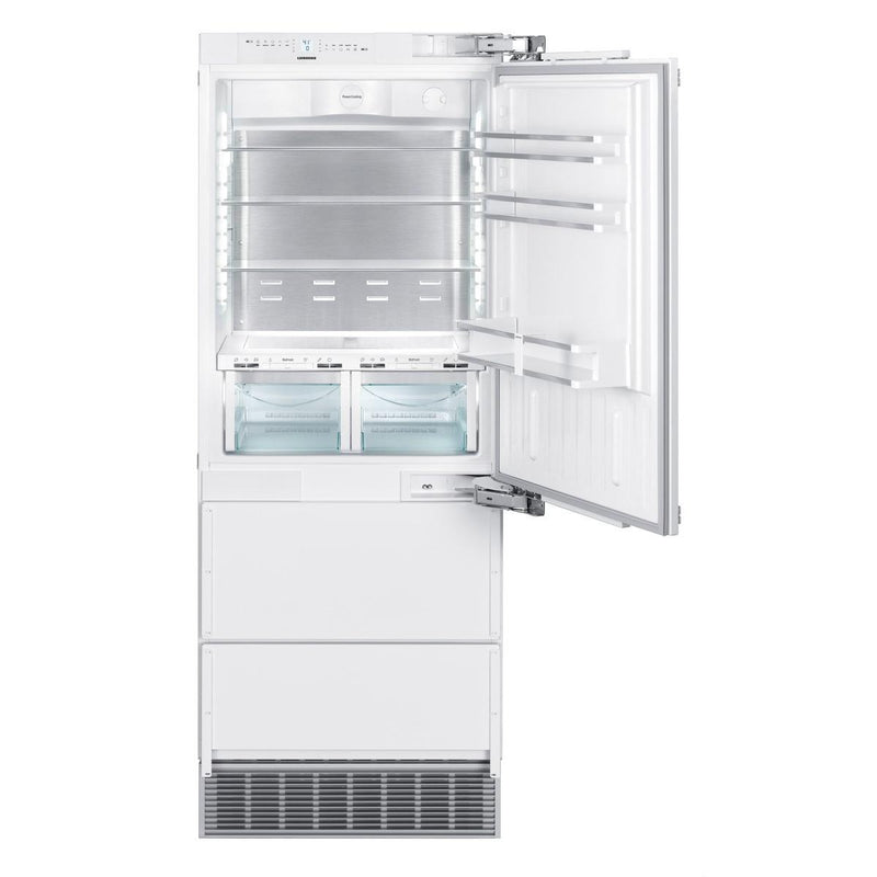 Liebherr 30-inch, 14.1 cu.ft. Built-in Bottom Freezer Refrigerator with BioFresh HCB 1580 IMAGE 2