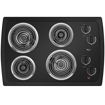 Whirlpool 30-inch Built-In Electric Cooktop RCS3014RB IMAGE 1