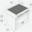 Fulgor Milano 36-inch Freestanding Induction Range F6PIR365S1 IMAGE 2