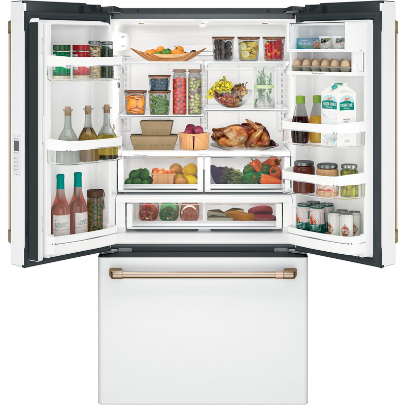 Café 36-inch, 23.1 cu.ft. Counter-Depth French 3-Door Refrigerator with WiFi Connect CWE23SP4MW2 IMAGE 4