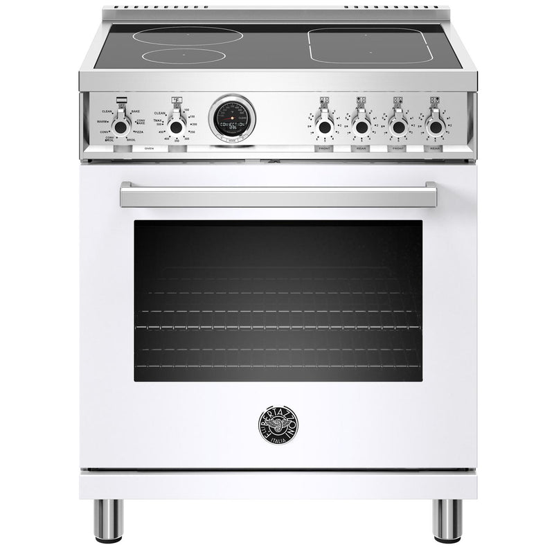 Bertazzoni 30-inch Freestanding Induction Electric Range with Self-Clean Oven PROF304INSBIT IMAGE 1