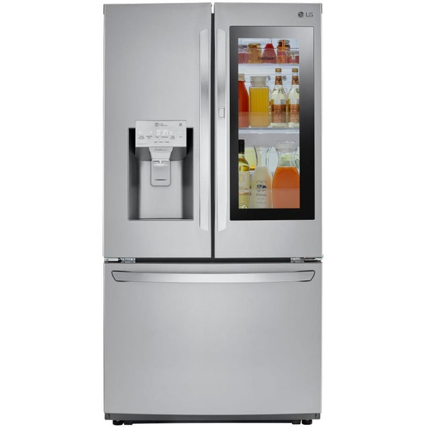 LG 36-inch, 21.9 cu. ft. Counter-Depth French 3-Door Refrigerator with InstaView™ Door-in-Door® LFXC22596S IMAGE 1