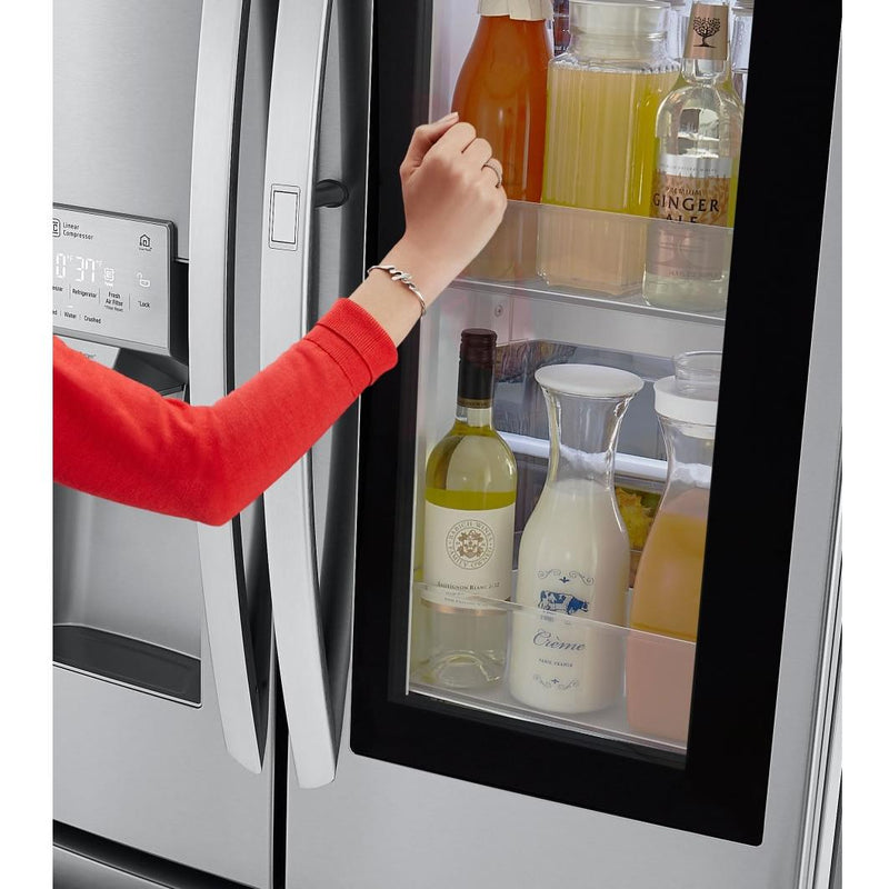 LG 36-inch, 21.9 cu. ft. Counter-Depth French 3-Door Refrigerator with InstaView™ Door-in-Door® LFXC22596S IMAGE 5