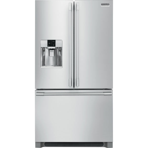 Frigidaire Professional 36-inch, 21.6 cu.ft. Counter-Depth French 3-Door Refrigerator with External Water and Ice Dispensing System FPBC2278UF IMAGE 1