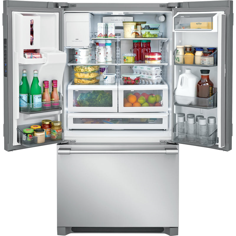 Frigidaire Professional 36-inch, 21.6 cu.ft. Counter-Depth French 3-Door Refrigerator with External Water and Ice Dispensing System FPBC2278UF IMAGE 3