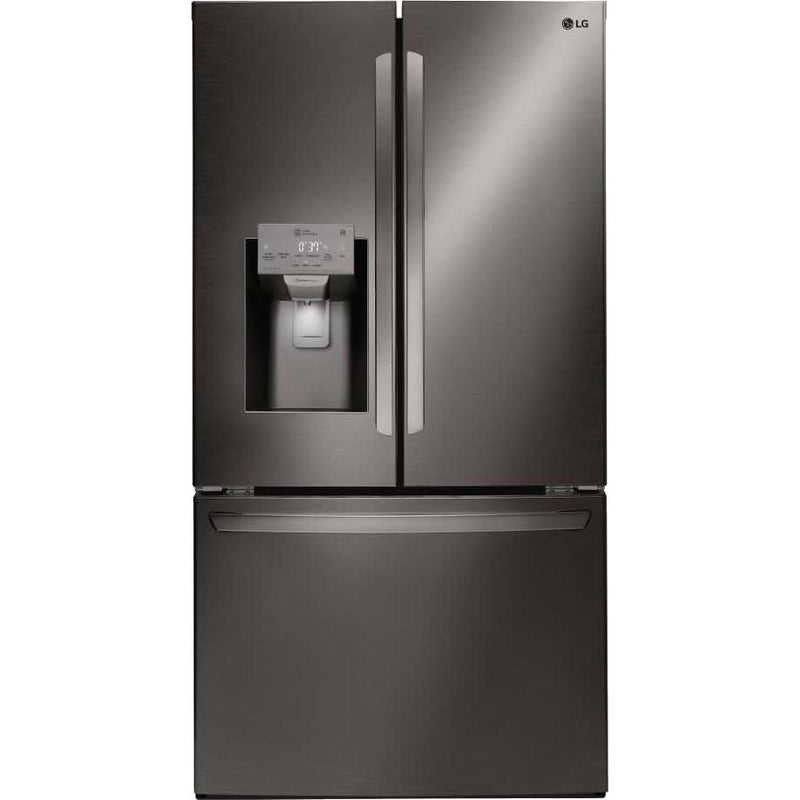 LG 36-inch, 22 cu.ft. Counter-Depth French 3-Door Refrigerator with SmartThinQ® Technology LFXC22526D IMAGE 1
