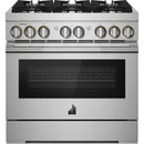 JennAir 36-inch Freestanding Dua-Fuel Range with JennAir® Culinary Center JDRP436HL IMAGE 1