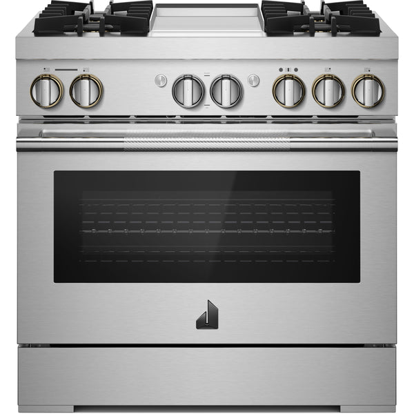 JennAir 36-inch Freestanding Dua-Fuel Range with JennAir® Culinary Center JDSP536HL IMAGE 1