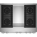 JennAir 36-inch Freestanding Dua-Fuel Range with JennAir® Culinary Center JDRP536HM IMAGE 3