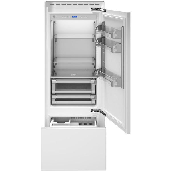 Bertazzoni 30-inch, 13.9 cu. ft. Bottom Freezer Refrigerator REF30PRR IMAGE 1