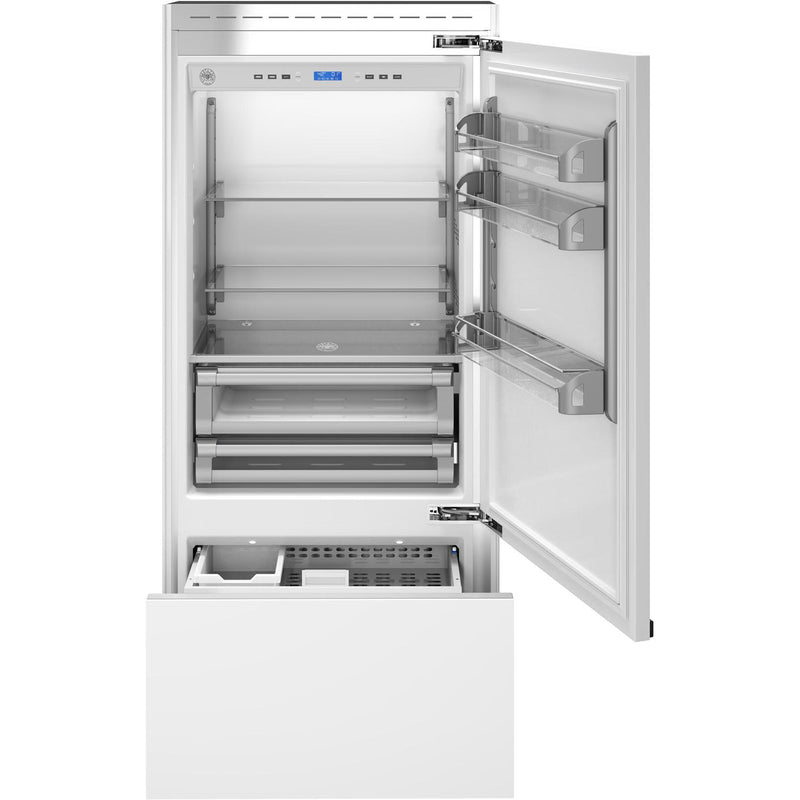 Bertazzoni 36-inch, 17.7cu. ft. Bottom Freezer Refrigerator REF36PRR IMAGE 1