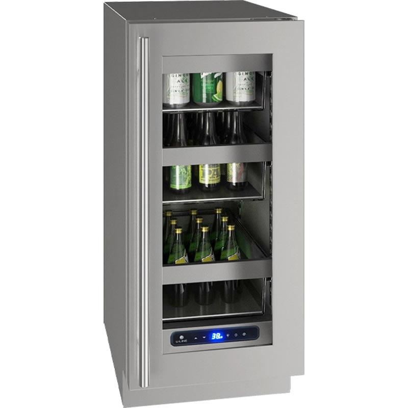 U-Line 15-inch 2.9 cu. ft. Compact Refrigerator UHRE515-SG01A IMAGE 1