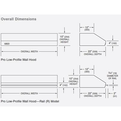 Wolf 42-inch Wall Mount Hood Shell PW422210 IMAGE 3