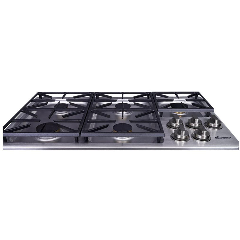 Dacor 36-inch Built-in Gas Cooktop with Perma-Flame™ Technology HDCT365GS/LP IMAGE 2