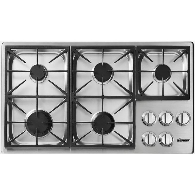 Dacor 36-inch Built-in Gas Cooktop with Perma-Flame™ Technology HDCT365GS/NG IMAGE 1